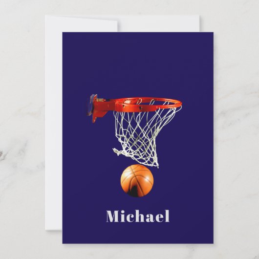 Basketball Replace with Your Name Card (正面)