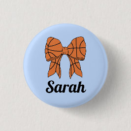 Basketball Ribbon Bow Custom Button 缶バッジ