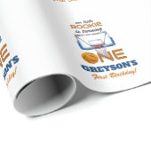 Basketball Rookie Of The Year First Birthday ラッピングペーパー (ロールコーナー)