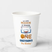 Basketball Rookie Of The Year First Birthday 紙コップ (裏面)