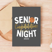 Basketball Senior Night Congratulations Card カード