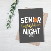 Basketball Senior Night Congratulations Card カード
