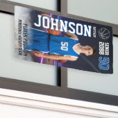 Basketball Senior Night Custom Sports Photo 横断幕 (ビルの外側)