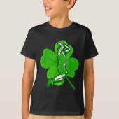 Basketball Shamrock St Patrick's Day Srt Lover Boy Tシャツ (正面)