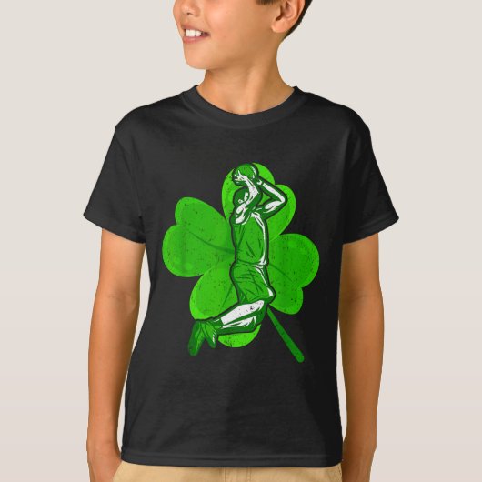 Basketball Shamrock St Patrick's Day Srt Lover Boy Tシャツ (正面)