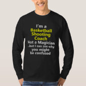 Basketball Shooting Coach Trainer Jump Shot Shoote Tシャツ (正面)