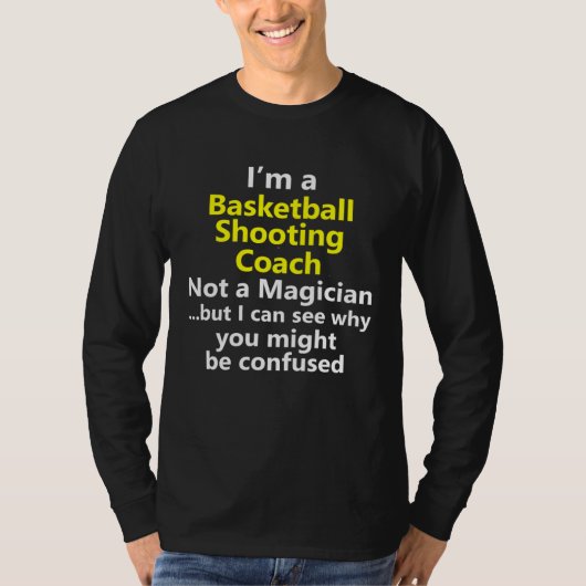Basketball Shooting Coach Trainer Jump Shot Shoote Tシャツ (正面)
