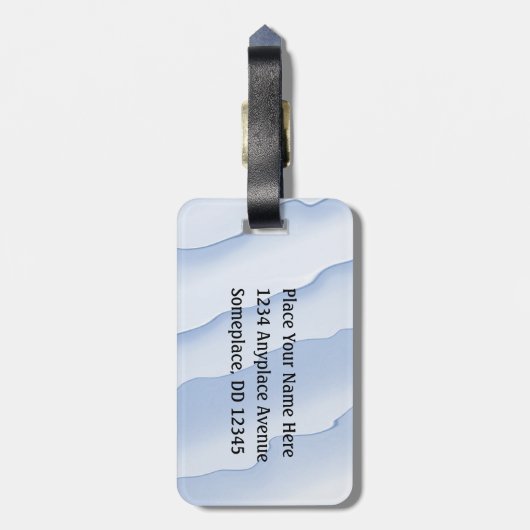 Basketball -- Silhouette of Player plus Ball ラゲッジタグ (裏面縦)