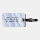 Basketball -- Silhouette of Player plus Ball ラゲッジタグ (裏面横)