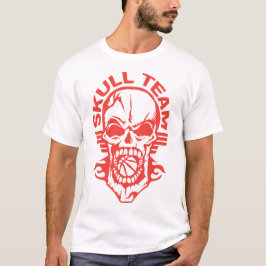 basketball skull team tete de mort equipe logo tシャツ