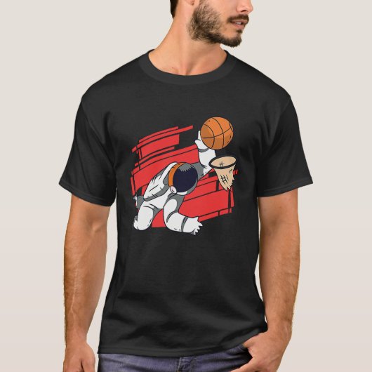 basketball spaceman space tシャツ (正面)