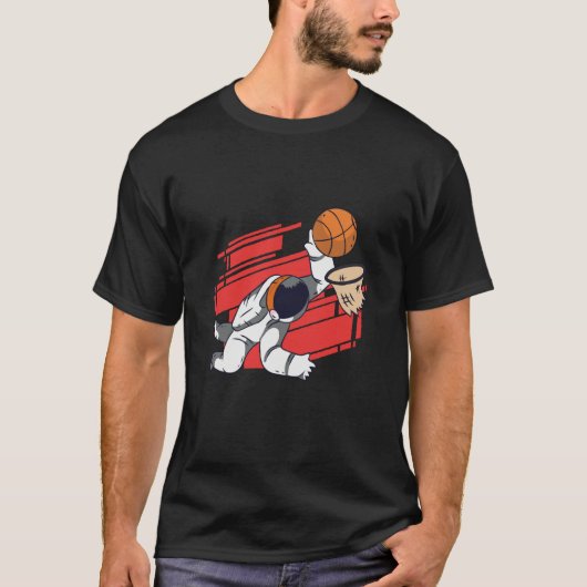 basketball spaceman space tシャツ (正面)
