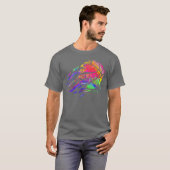 Basketball Sport Splash Basketball Player Ball Spo Tシャツ (正面フル)