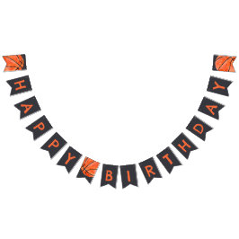 Basketball Sports Boy 10th Birthday Party  バンティングフラッグ