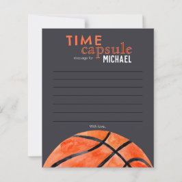 Basketball Sports Boy 10th Birthday Time Capsule