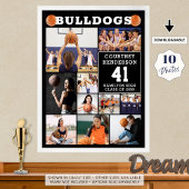 Basketball Sports Senior Night 10 Photo Collage ポスター