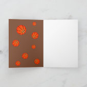Basketball Sports Thank you Coach Card サンキューカード (内部)