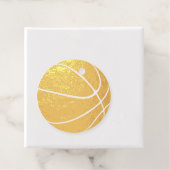 basketball sports thank you gold フェイバータグ (箱)