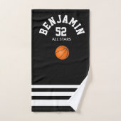 Basketball sports towel, coach bath towel ハンドタオル (ハンドタオル)