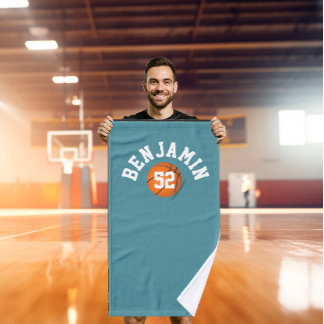 Basketball sports towel, coach bath towel ハンドタオル