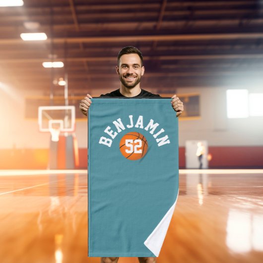 Basketball sports towel, coach bath towel ハンドタオル