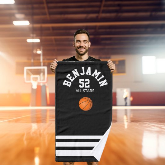 Basketball sports towel, coach bath towel ハンドタオル