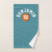 Basketball sports towel, coach bath towel ハンドタオル (ハンドタオル)