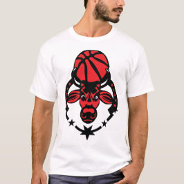 basketball taureau bulls Stier toro tyr logo club Tシャツ