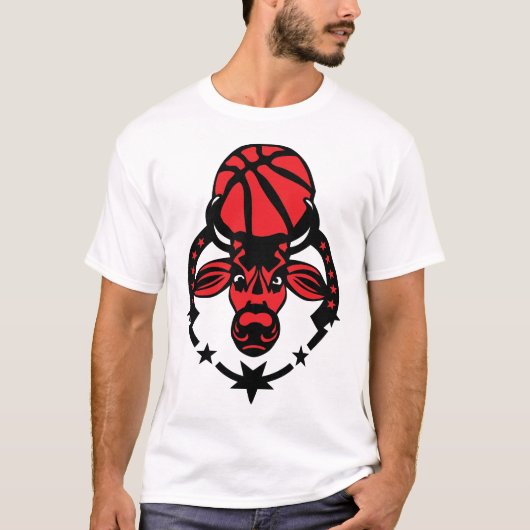 basketball taureau bulls Stier toro tyr logo club Tシャツ (正面)