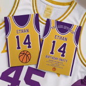 Basketball Team Birthday Invitation 招待状