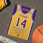 Basketball Team Birthday Invitation 招待状