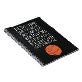 Basketball Team Gift Ideas Player Thank You Court ノートブック (右側)