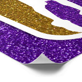 Basketball Team Glitter Sports College High School ポスター (角)