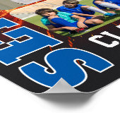 Basketball Team Player Photo Collage Senior Night ポスター (角)