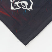 Basketball Team Senior Night Custom Photo Fire フリースブランケット (角)