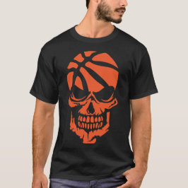 basketball tete de mort 2 logo sport skull 1205 tシャツ