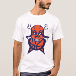 basketball tete de mort skull logo sport ballon 50 tシャツ
