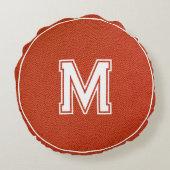 Basketball Textured Sports ラウンドクッション (裏面)