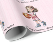 Basketball Theme Birthday Party For Girl’s ラッピングペーパー (ロールコーナー)