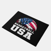 Basketball USA Team T-shirt USA Flag Dr. ドアマット (アングル)