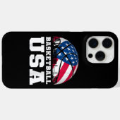Basketball USA Team T-shirt USA Flag Dr. Case-Mate iPhoneケース (裏面 (横))
