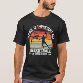 Basketball Vintage Slogan Funny Tシャツ (正面)