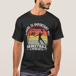 Basketball Vintage Slogan Funny Tシャツ