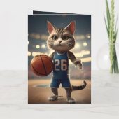 「Basketball with a side of Cetude」誕生日カード カード (裏面)