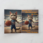 「Basketball with a side of Cetude」誕生日カード カード (内部)