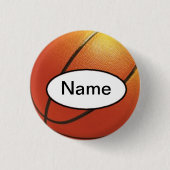 basketball with your name on it 缶バッジ (正面)