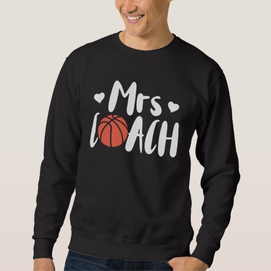 Basketball Woman Coach Wife スウェットシャツ (正面)