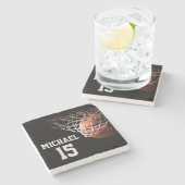 Basketball Your Name ストーンコースター (横)