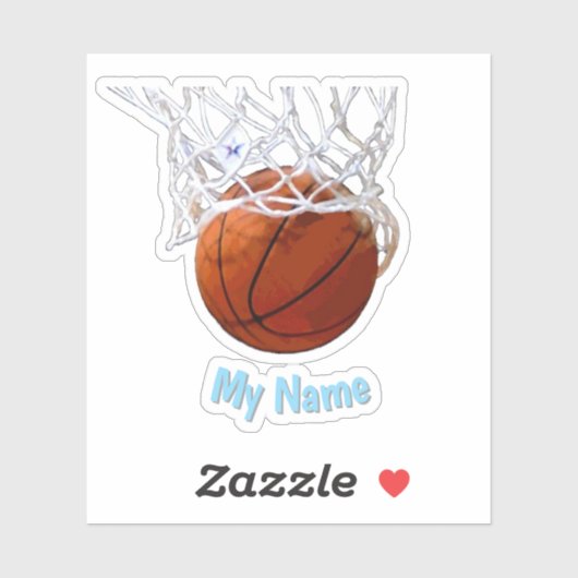 Basketball Your Name Custom シール (シート)