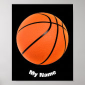 Basketball Your Name Custom ポスター (正面)
